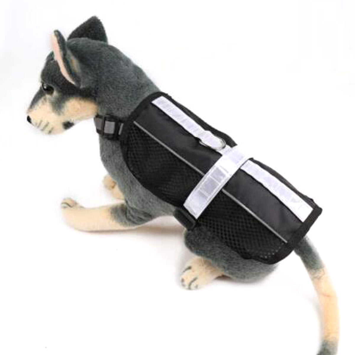 Reflective Service Dog Harness Pet Control Mesh Vest With Removable Patches Puppy Supplies