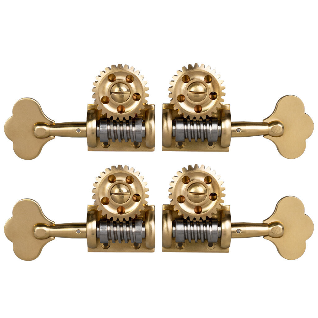 4PCS/1 Set German Style 3/4 4/4 Double Bass Tuners Single Machine Head Deluxe Upright Bass Head