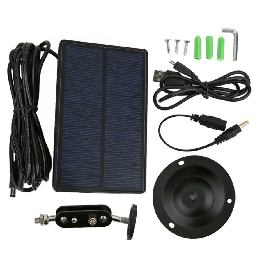 Outdoor Solar Panel Solar Power Supply Charger for Suntek 9V HC900 HC801 HC700 HC550 HC300 Trail Camera 2000mA 9V