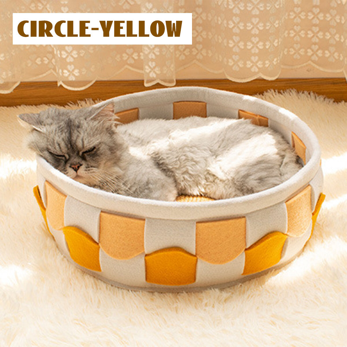 Natural Felt Pet Cat Cave Beds Nest House For Cats Small Dogs Pets Supplies