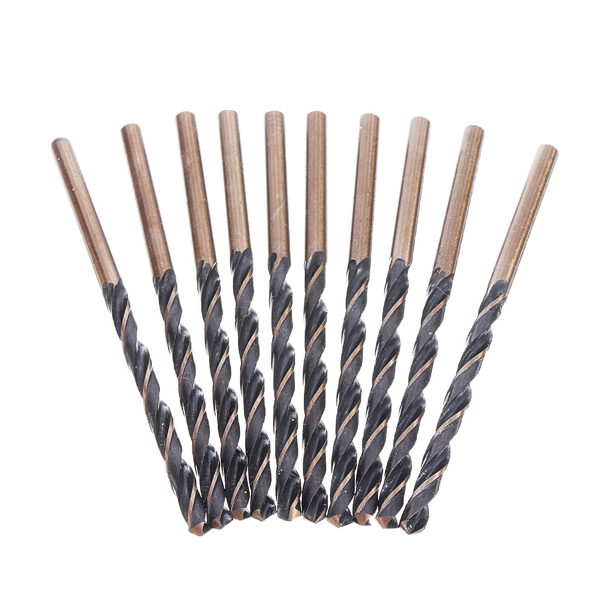 10pcs High Speed Steel Titaniium Coated Drill Bit Set Hexx Shank  3.0-4.5