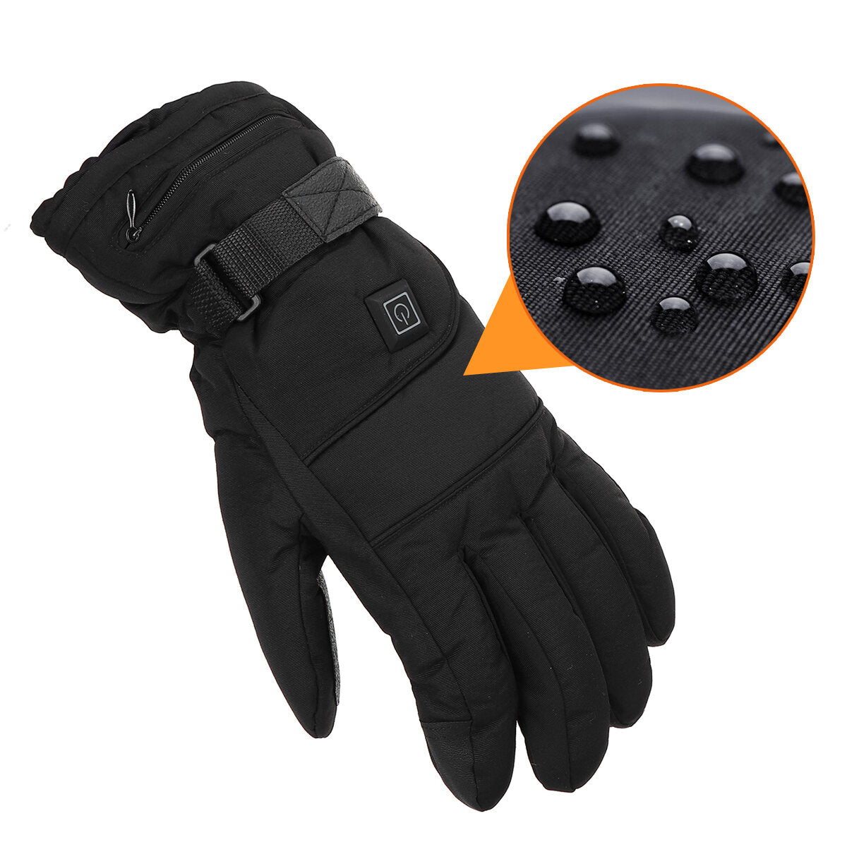 1 Pair Electric Heated Hand Gloves 3 Modes Touchscreen Motorbike Motorcycle Winter Warm Heated Battery Gloves