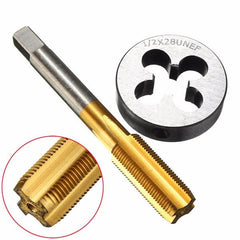 1/2-28 Titanium Coated Right Hand Thread Tap and Round Die