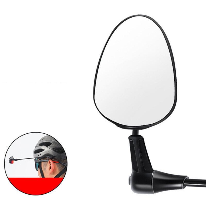 Bicycle Helmet Mirrors Mini Reflector Flat Mirror Multi-angle Adjustable Outdoor Cycling Equipment