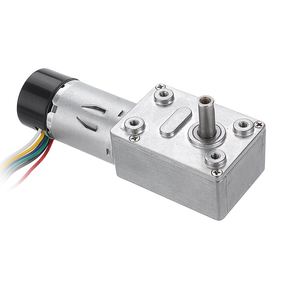 DC 24V Motor Reduction Gear Turbine Worm Self-locking Encoder Signal Feedback Motor