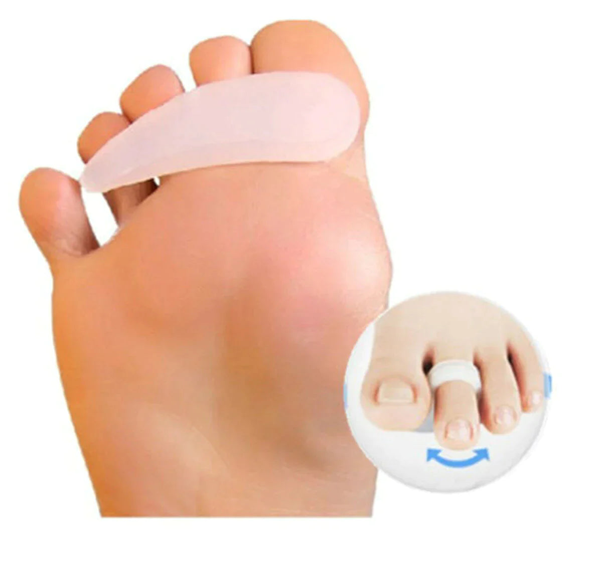1 Pair Soft Gel Toe Correction Separator Toe Claw-like Mallet Toes Straightener Claw Relief Corrector Aid