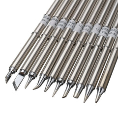 10pcs T12 Soldering Iron Tips Set for HAKKO FX951 FX952