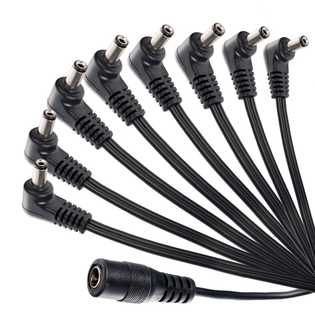 1 To 8 Daisy Chain Cable Multi-interface Connecting 8 Way Daisy Chain Cord Guitar Effect Pedals Power Supply Cable