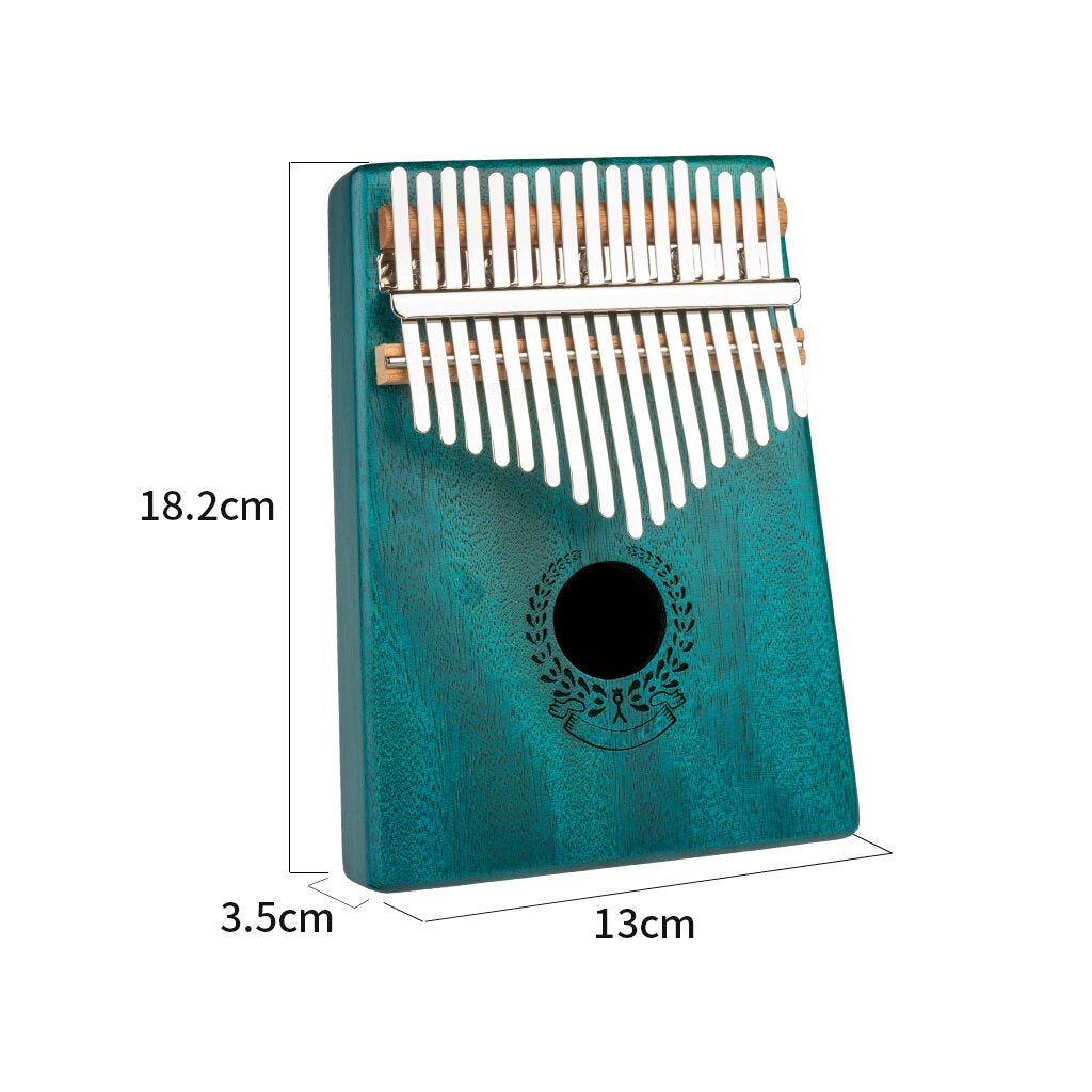 17 Keys Kalimba Solid Wood Thumb Piano Portable Mahogany Keyboard Instrument African Calimba Finger Piano