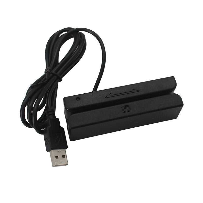 USB Magnetic Strip Card Reader 3 Tracks Mini Mag Hi-Co Swiper POS Reader