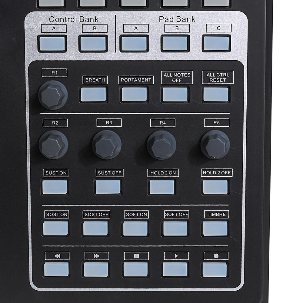 Portable 16 Drum Pads USB MIDI Controller Keyboard