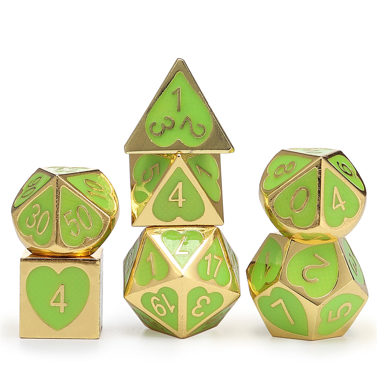 7Pcs/Set Zinc Alloy Polyhedral Dices Role Playing Games Accessories DND Dices