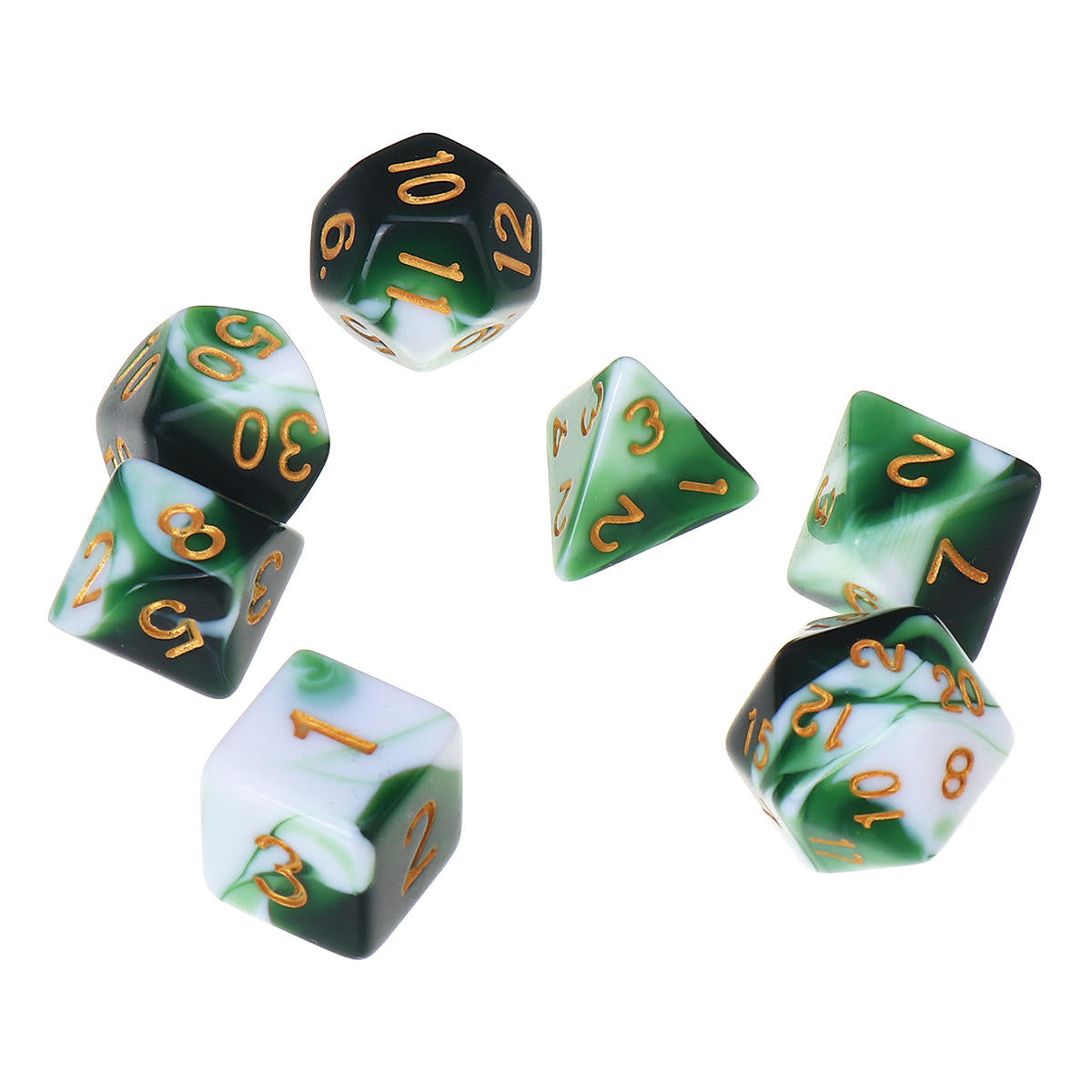 28Pcs Multisided Dice Polyhedral Dices Set Board RPG Dice Set 4 Colors With 4 Bags