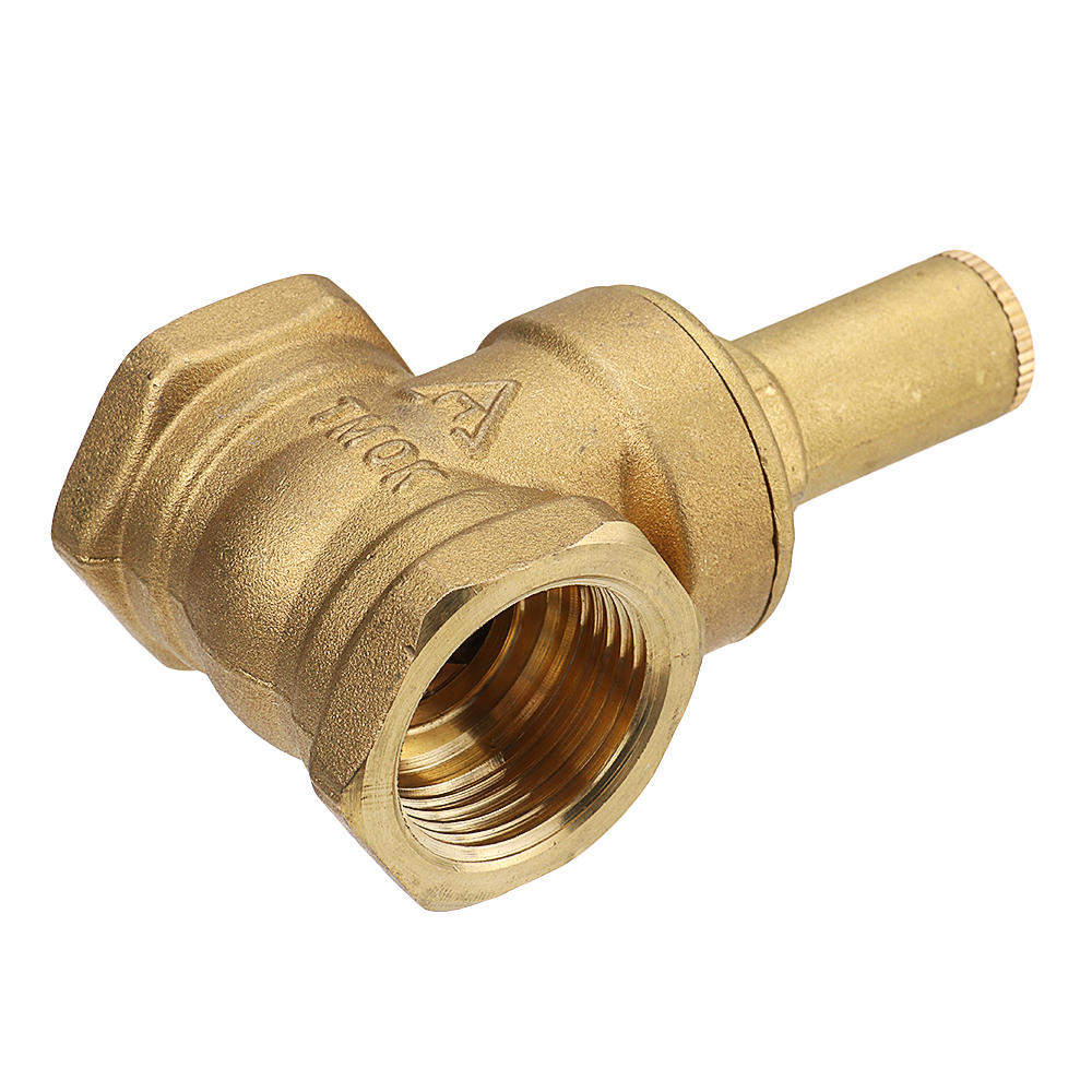 1/2" 3/4" 1" Brass Gate Valve Female Anti-theft Key Lock Water Oil Gas Security Gate Valve