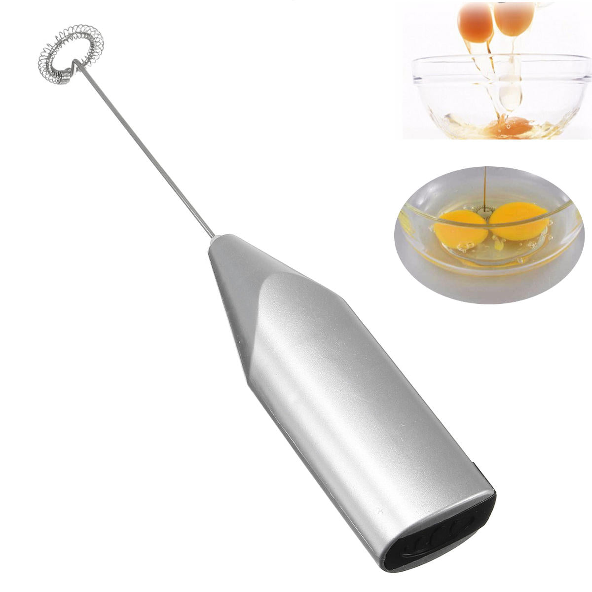 Mini Electric Battery Powered Whisk Coffee Milk Mixer Stirrer Frother Egg Foamer Mixer