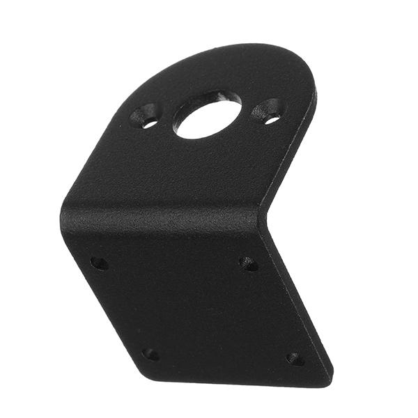 555 DC Motor Bracket Black L Shape Alloy Fixed Support Mounting Bracket