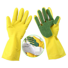 Creative Home Washing Cleaning Gloves Cooking Glove Garden Kitchen Sponge Fingers Rubber