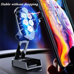 Foldable 720° Magnetic Car Phone Holder Mount for iPhone & Xiaomi