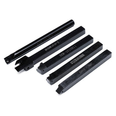5pcs 10mm Shank Lathe Turning Tool Holder Boring Bar CNC Tools Set with Carbide Inserts and Wrenches