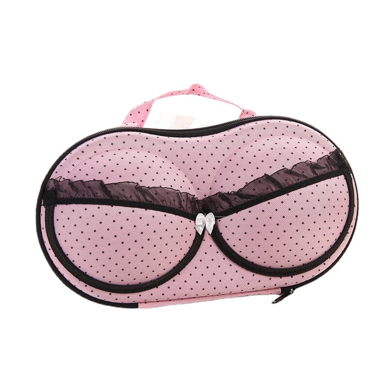 Large Capacity Creative Bra Underwear Storage Box Travel Bag Portable Organizer Bags With Net 32cm