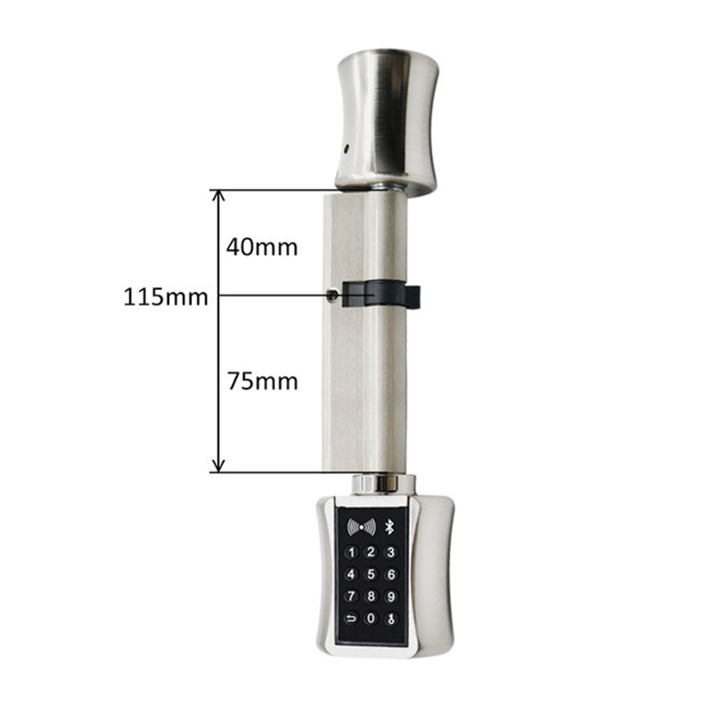 Smart Cylinder Lock APP Control TT Lock Digital Keypad Code RFID Card Keyless Door Lock For Home Hotel Apartment