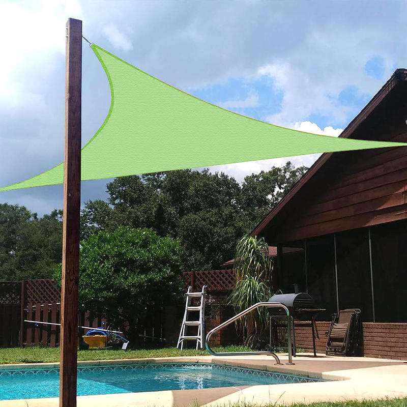 3m Triangular Waterproof Tent Sunshade Garden Patio Awning Canopy Sun Shelter