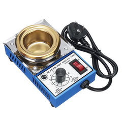 220V 150W Solder Pot Soldering Desoldering Bath Titanium Plate 50mm 200-450