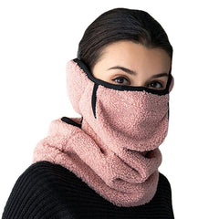 Men Women Winter Warm Cold Dustproof Face Mask Breathable Warm Ears Outdoor Cycling Ski Travel Mouth Face Mask