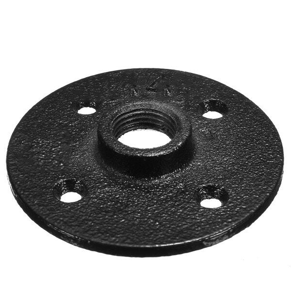 1/2 Inch Industrial Pipe Bracket 160/260mm Heavy Iron Shelf Support with Flange Pipes Fittings