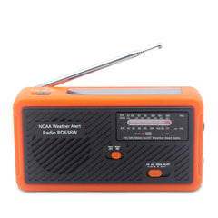 AM FM Radio NOAA Solar Power Crank Generation Outdoor Weather Forecast Mobile Phone Charging