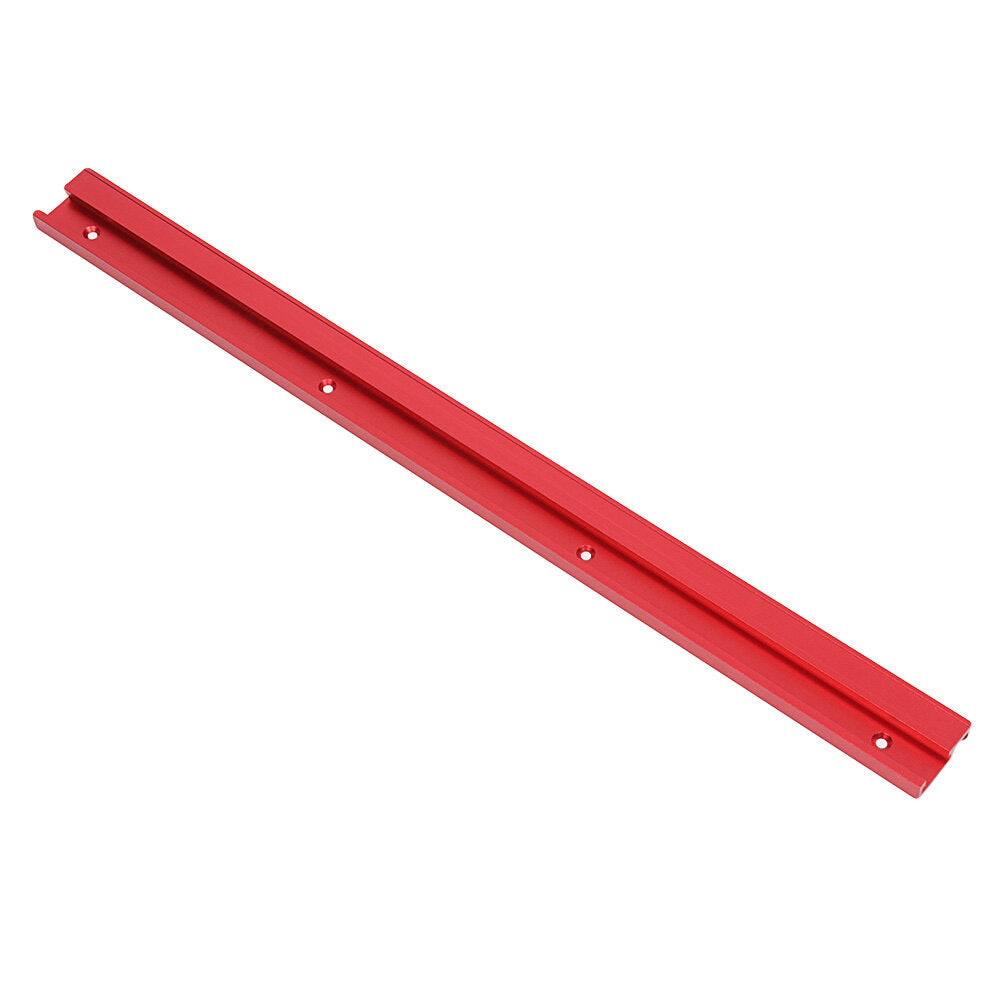 100-1220mm Red Aluminum Alloy 45 Type T-Track Woodworking T-slot Miter Track/Table Saw Router Miter Gauge