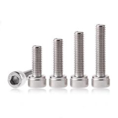 M4SH5 50Pcs M4 304 Stainless Steel 10-20mm Hex Socket Cap Head Screw Bolts Nut Optional Length