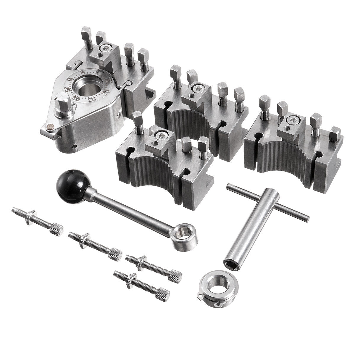 Aa Eb Lathe Quick Change Tool Post Holder Set WM210V&WM180V&0618 12x12mm Tool Rest for Swing Over Bed 120-220mm
