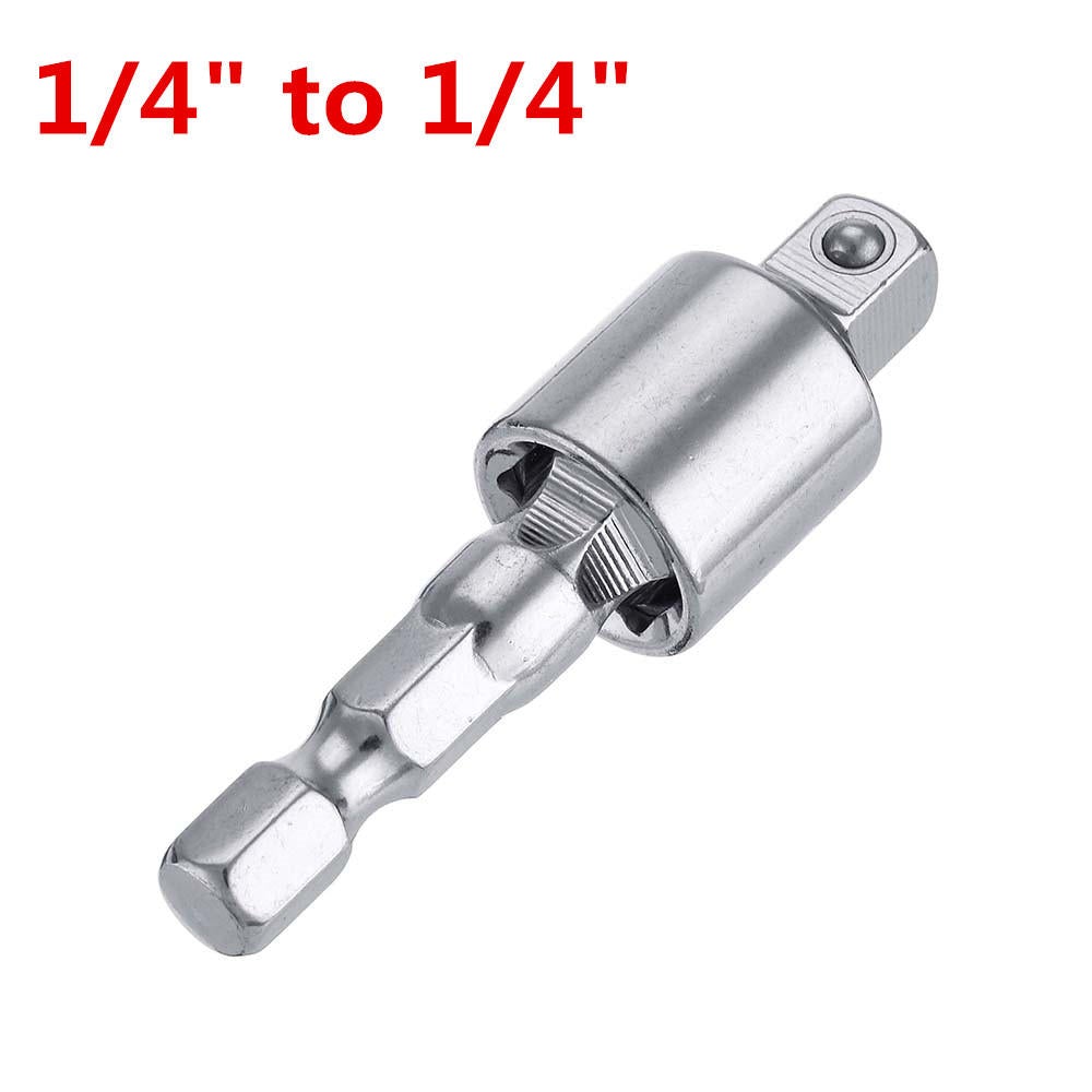 1/4 Inch Shank Socket Adapter Nut Driver Socket Impact Hex Shank Extension Drill Shank Adapter