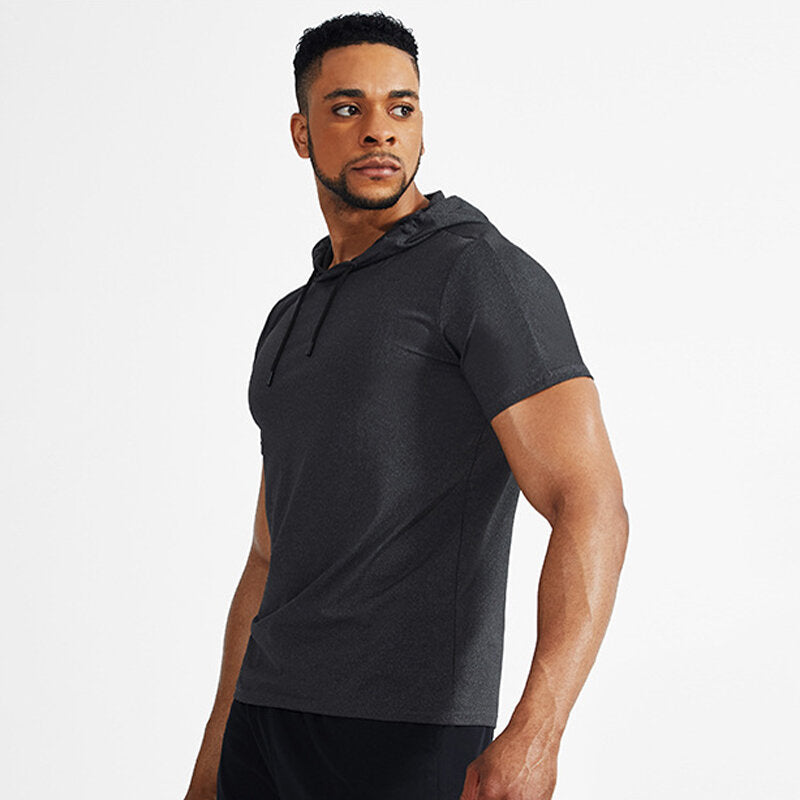 Men's Short Sleeve Sports Tops Spring Summer Workout Running Large Size T-shirt Athleisure Breathable Soft Sweat Out Shirt Gym Running Basketball Sportswear
