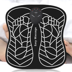 6 Modes 9 Level EMS Physiotherapy Foot Massage Mat Remote Control Relief Fit Stimulator