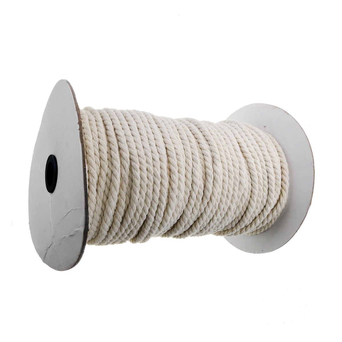 4mm Braided Cotton Rope 3 Strands Natural Braided Twisted Cotton Cord Rope Multi-functional Tools