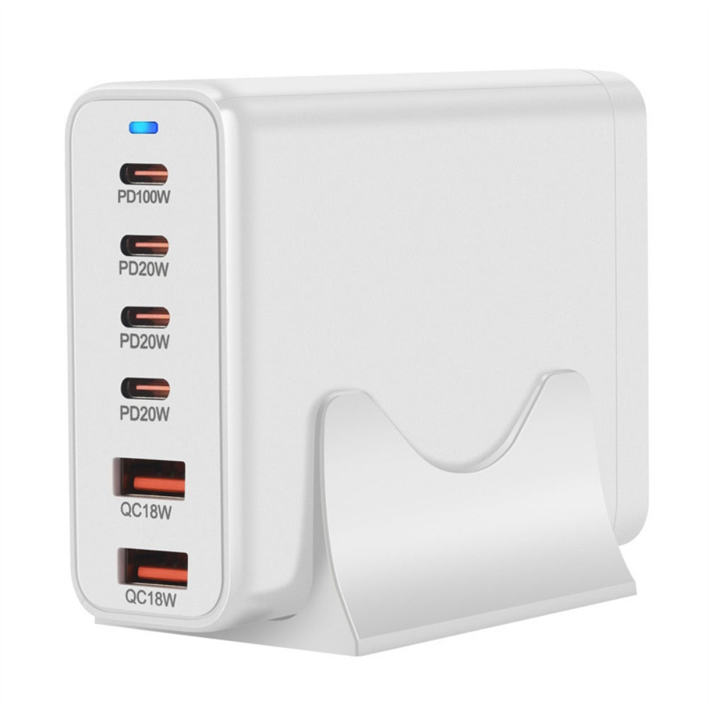 200W GaN 6-Port USB PD Charger Fast Charging Station for iPhone, Hui, Samsung