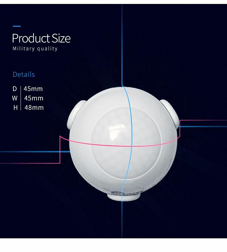 Z-wave PIR Motion Sensor Home Automation For Home Security