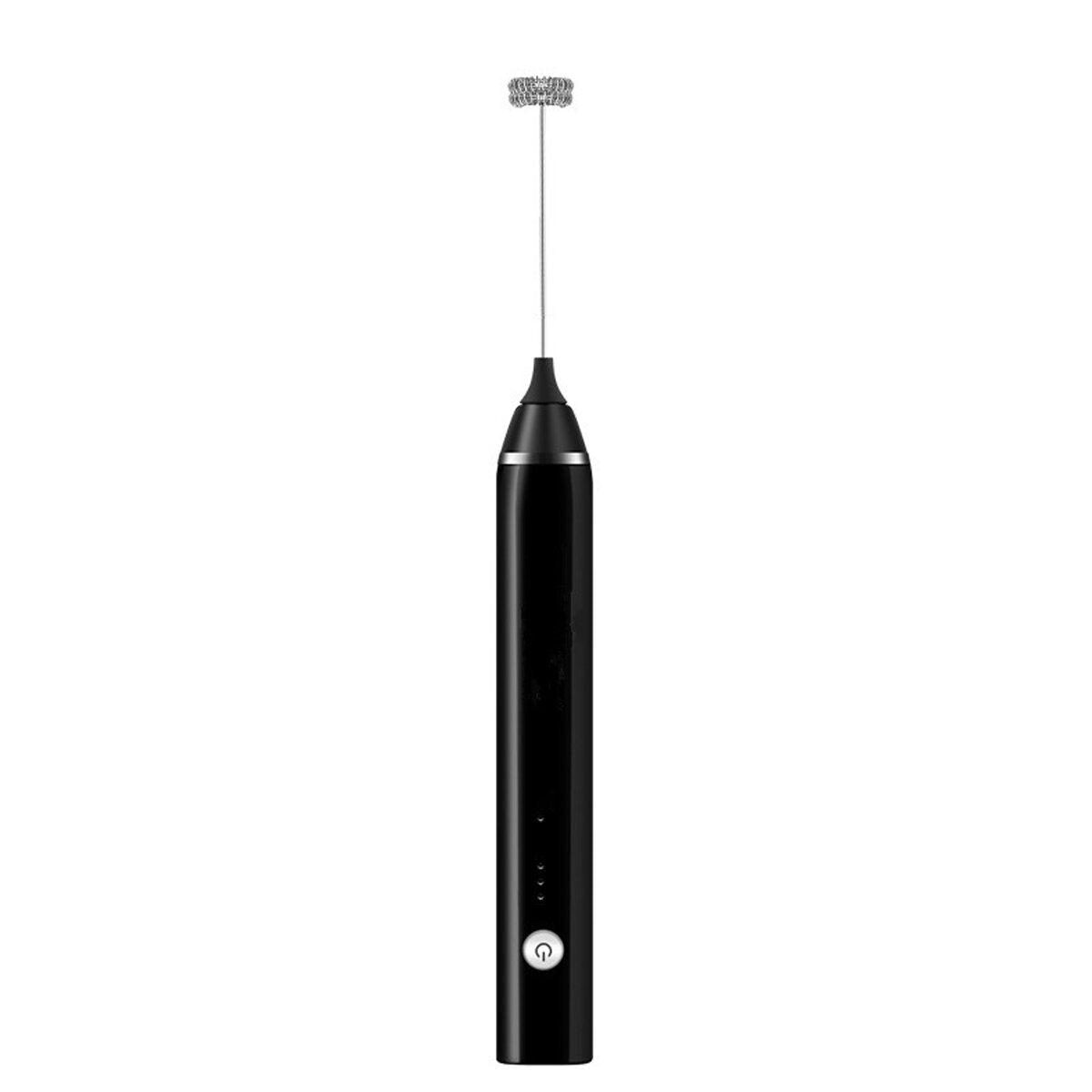 2 in 1 Whisk Milk Frother Handheld Electric USB Charging 3 Gear Egg Beater Milk Frother
