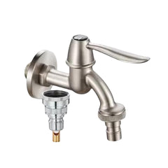 1/2'' 3/4'' Washing Machine Faucet Tap Quick Connector Inlet Outlet w/ 90 Ceramic Valve Intelligent Water Sealing