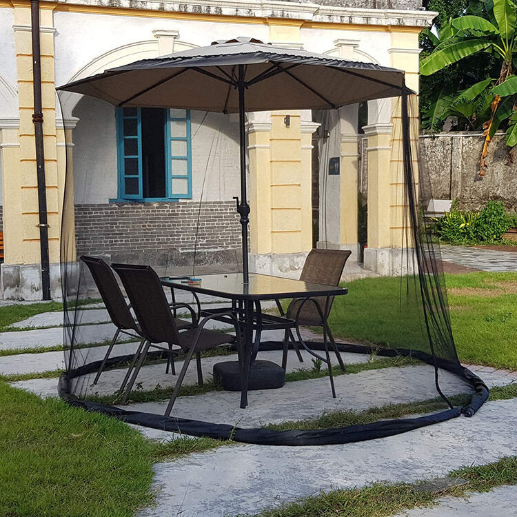 300x230cm Patio Umbrellas Mesh Net Tables Picnic Net Cover Install Anti-mosquitoes Net