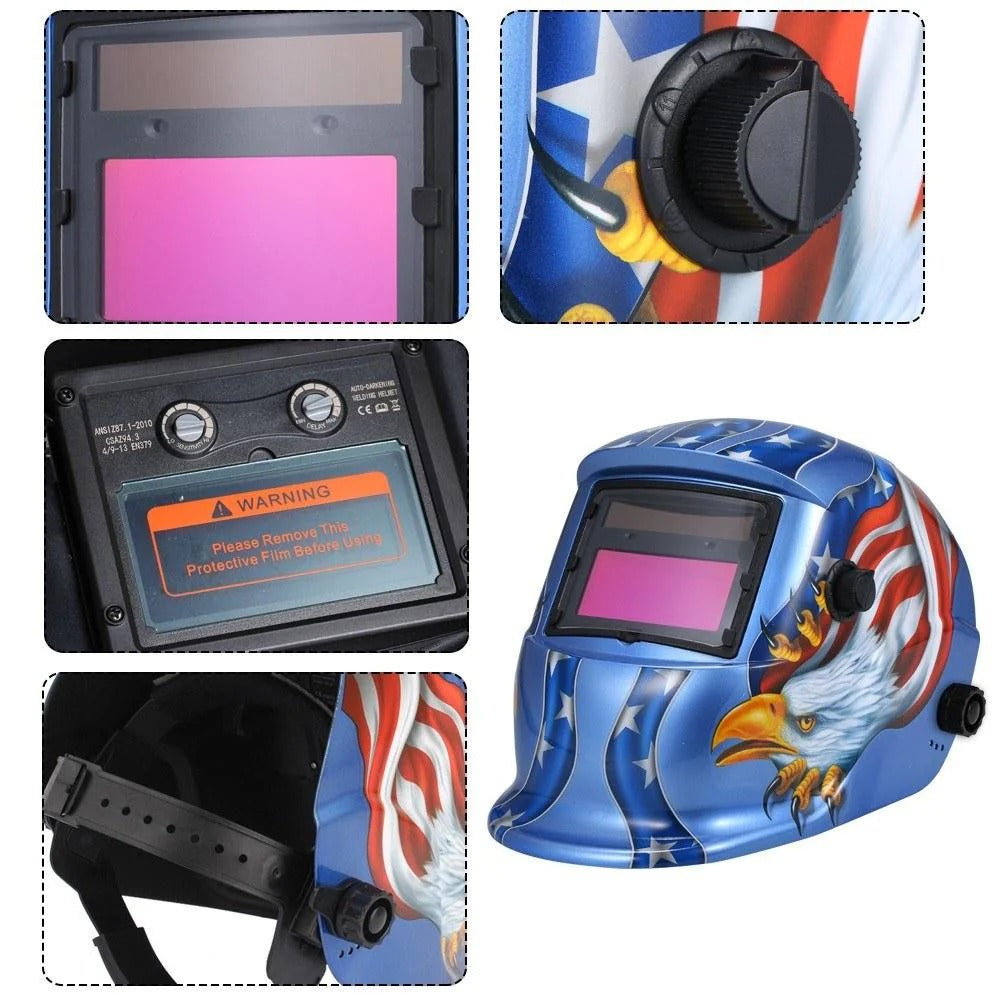 Solar Automatic Darkening Helmet Welding Mask Auto Shield MIG TIG ARC Weld Protective Cap