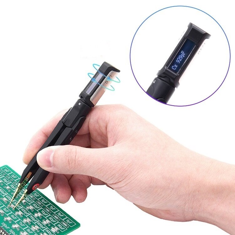 Digital Mini Tweezers SMD Tester Portable LCR Meter Diode Resistor Capacitor Multimeter Frequency Signal Generator