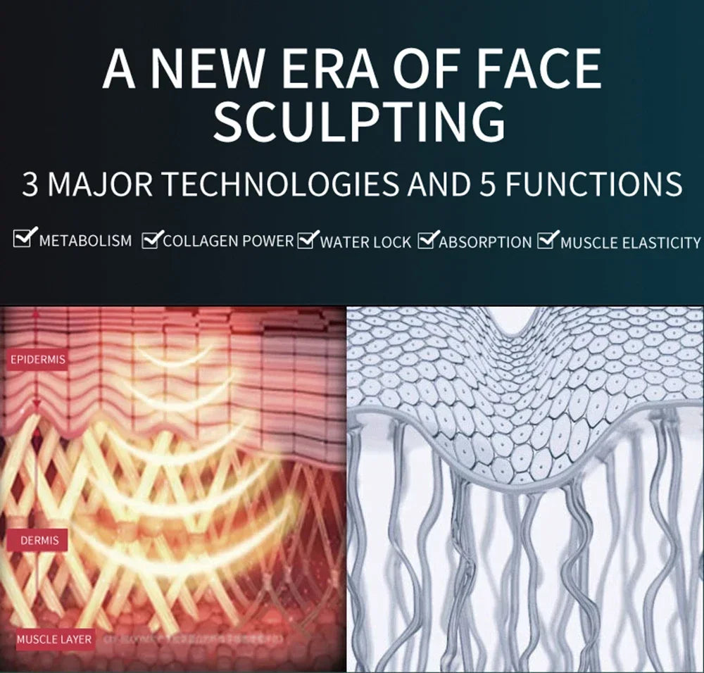 Facial Massager for Lifting, Firming, V-Shaped Face & Body Shaping, Anti-Aging Beauty Tool