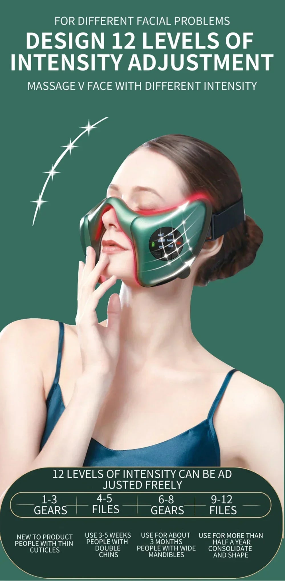 Facial Massager for Lifting, Firming, V-Shaped Face & Body Shaping, Anti-Aging Beauty Tool