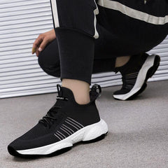 Men Sneakers Ultralight Soft Breathable Bouncy Shock Absorption Sports Shoes