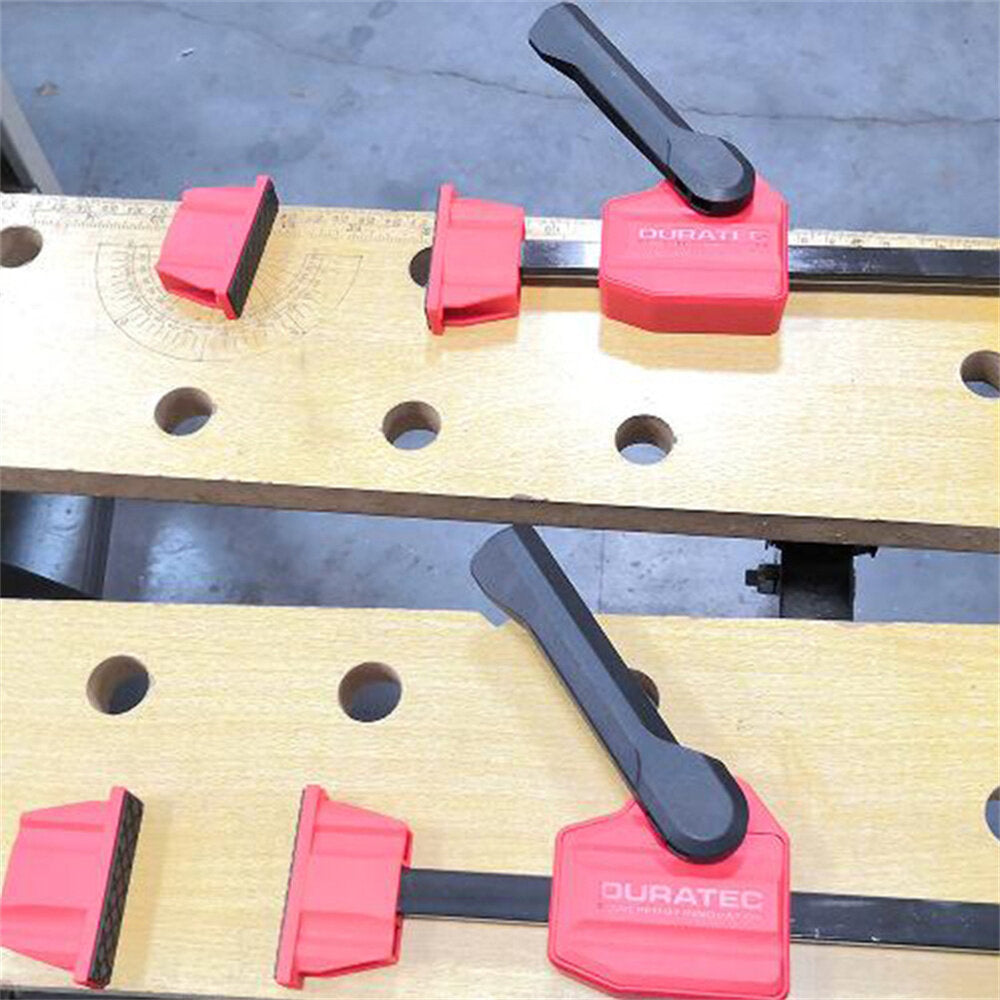 4-Piece Woodworking Desktop Clamps - Horizontal Workbench Fixed Limit Stops