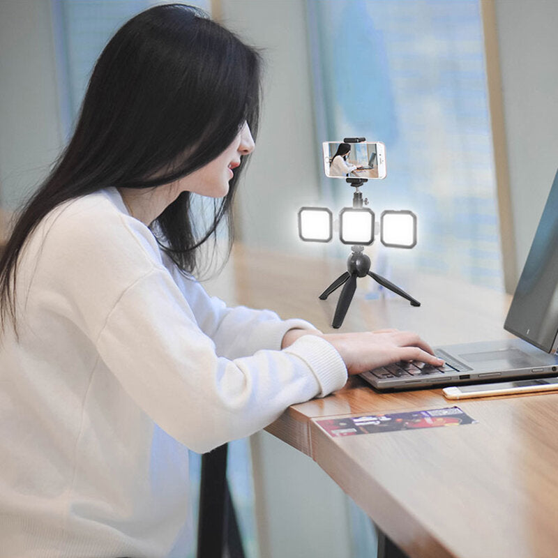 Mini Pocket Light Fill Soft Lamp 3000K-7000K for Live Broadcast Photography Studio Selfie Mobile Phone Camera 3 Color