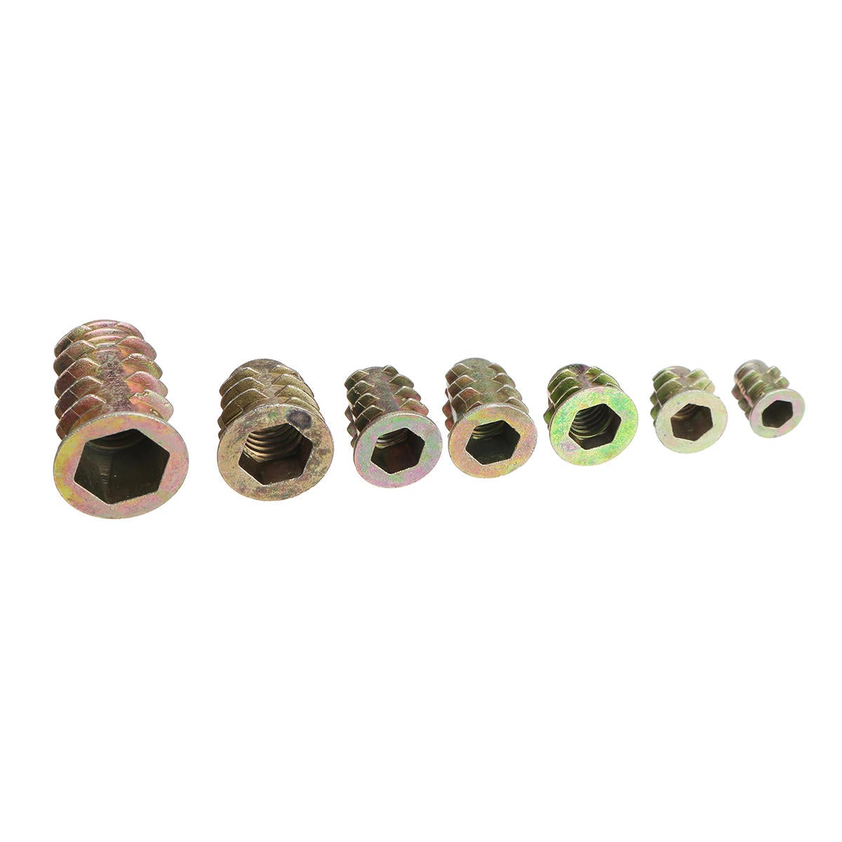 100PCS M4-M10 Metric Threaded Sleeve Screw Insert Nuts Hand Tools